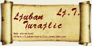 Ljuban Turajlić vizit kartica